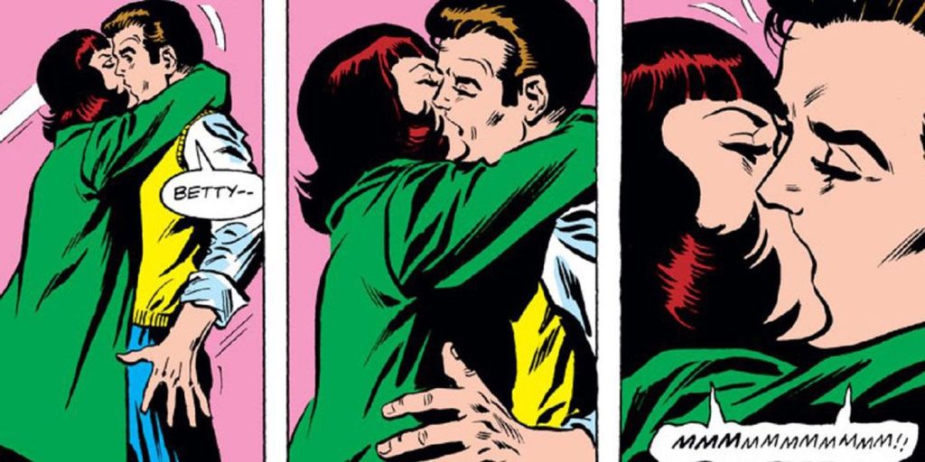 Betty-Brant-kissing-Peter-Parker