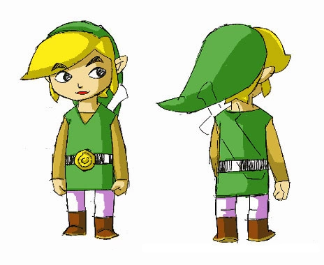 Early concept of Toon Link