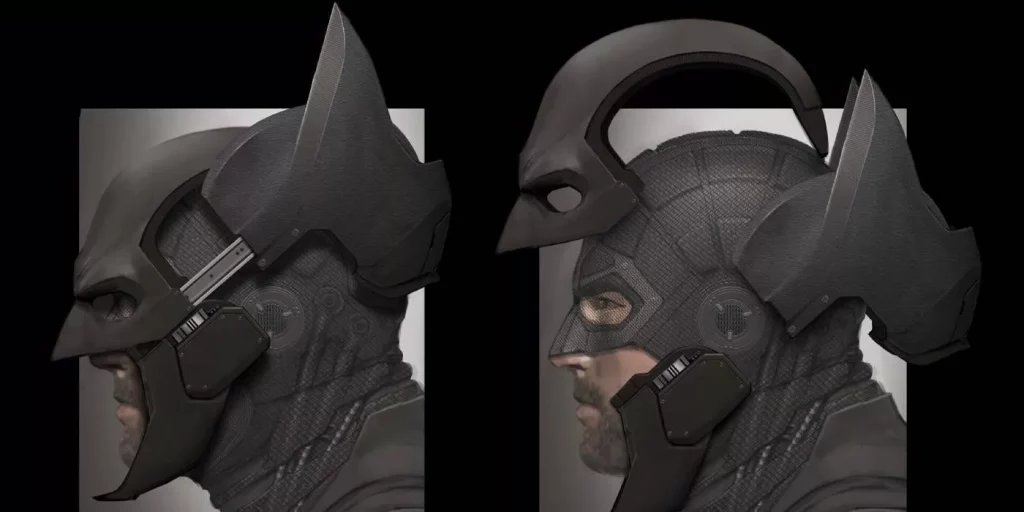 Ben Affleck Batman cowl concept art
