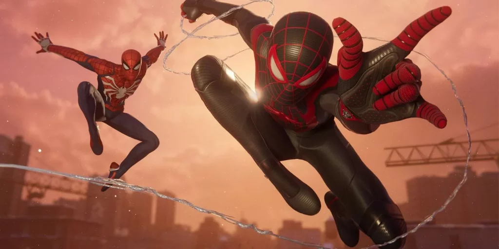 Across The Spider-Verse Peter and Miles