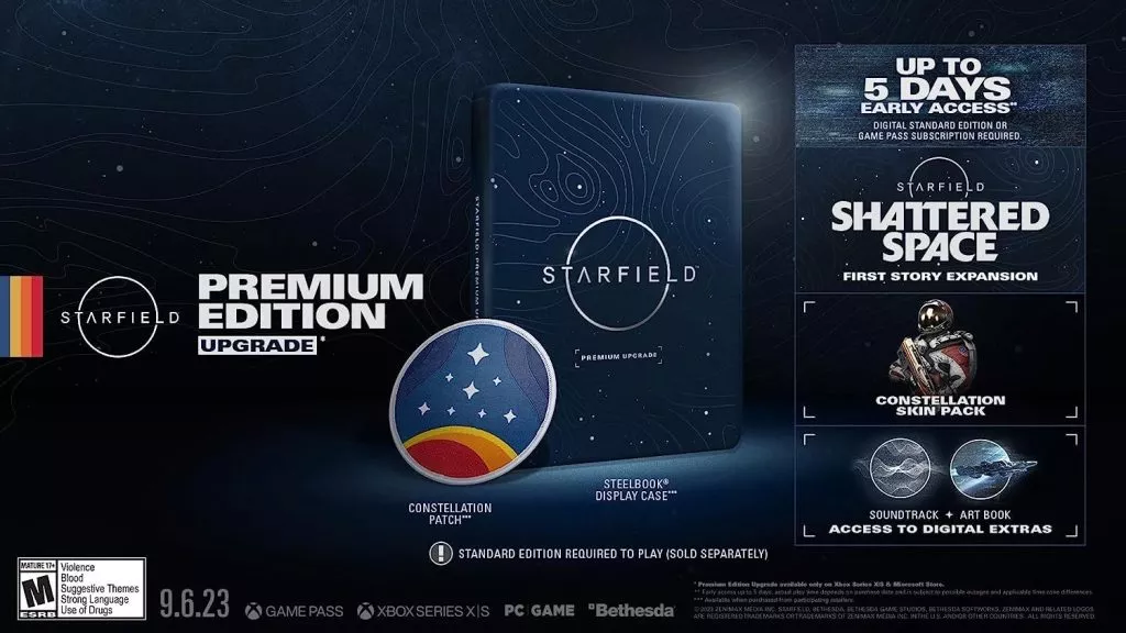 Starfield game editions premium edition upgrade