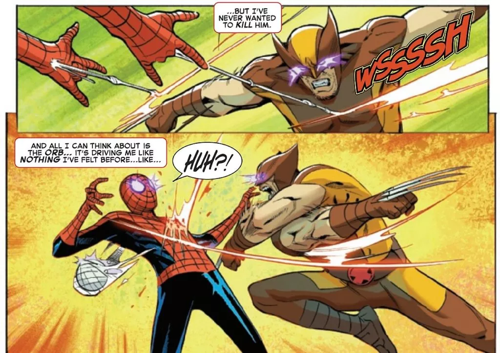 spider-man vs wolverine fight