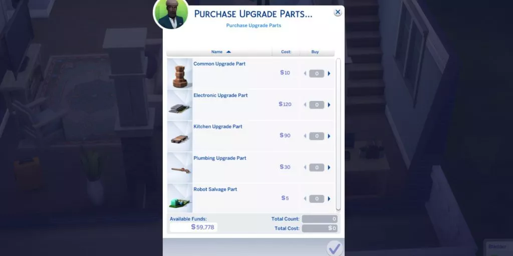 How to Get Upgrade Parts in The Sims 4 