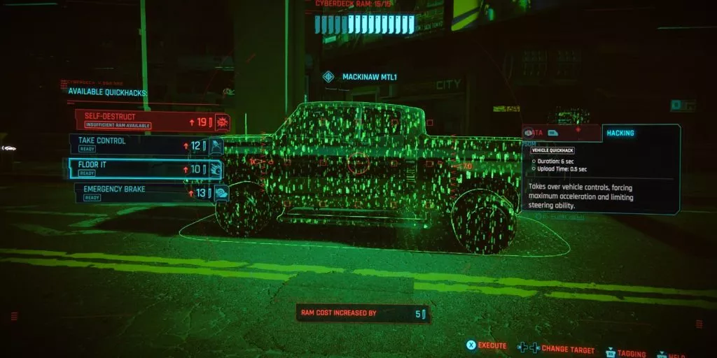 Cyberpunk 2077 How to Hack Enemy Vehicles