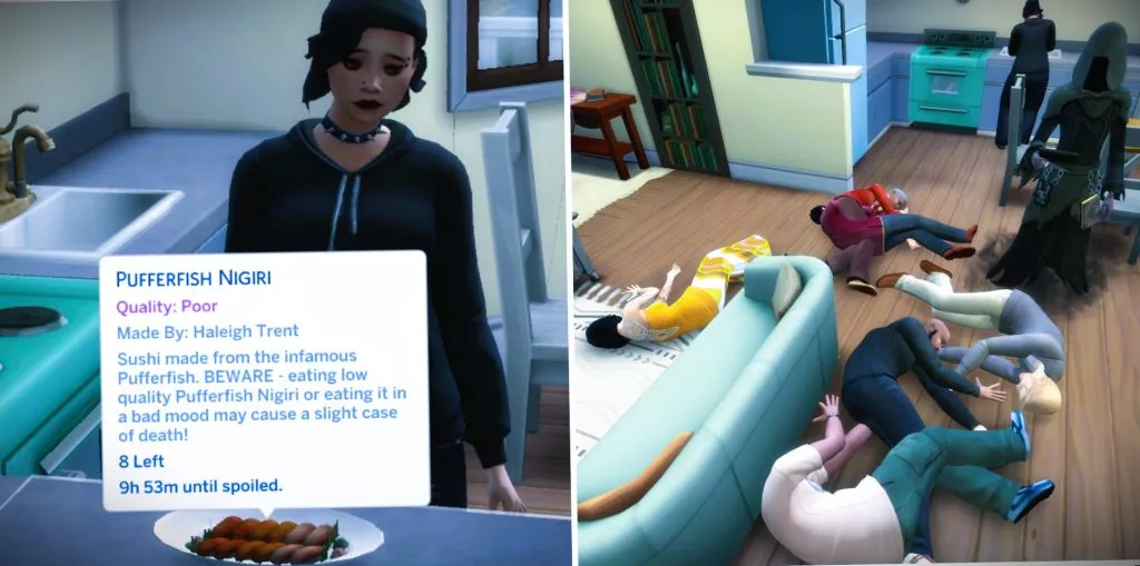 The Dangerous Consequences of Pufferfish Nigiri in The Sims 4