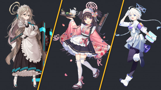 Blue Archive tier list support; three support characters
