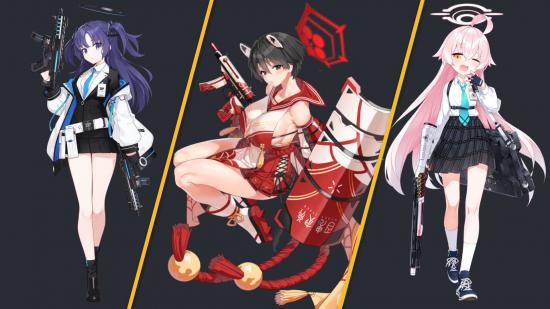 Blue Archive tier list tanks; three tank heroes