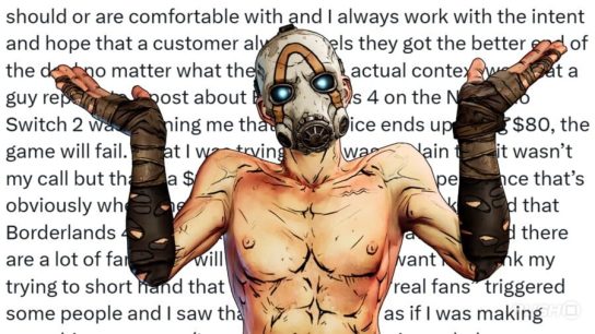Borderlands 4 Boss Writes Grovelling Apology for Implying 'Real Fans' Will Pay $80 for PS5 Game 1