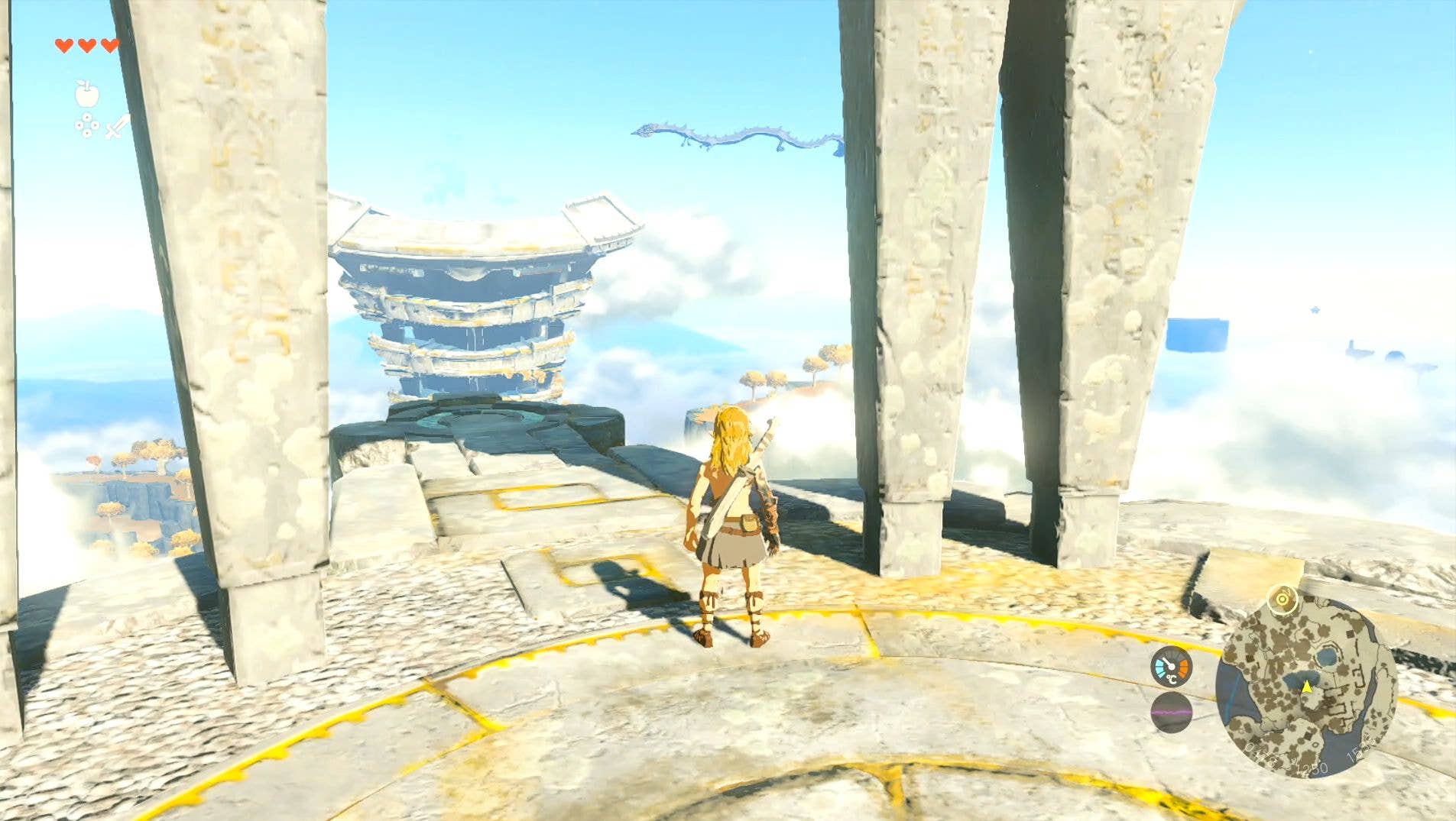 Link preparing to dive