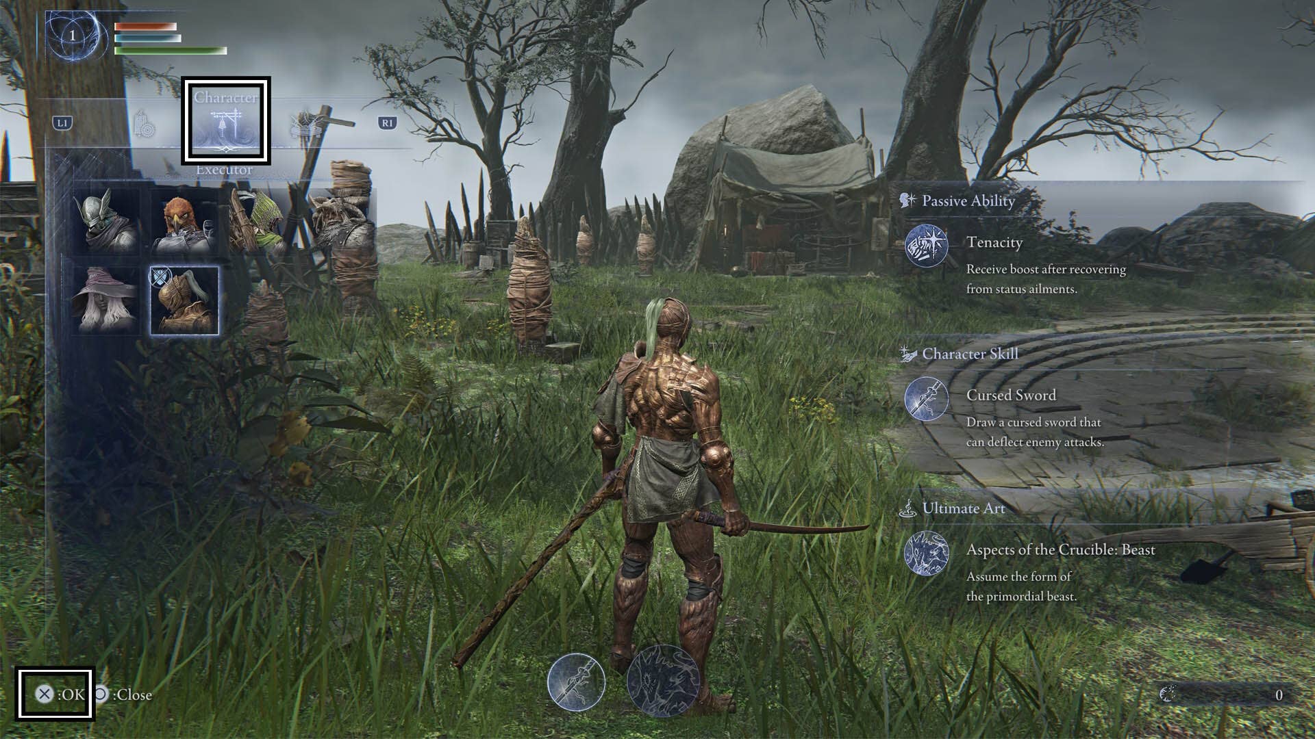 elden ring nightreign switch character sparring grounds menu