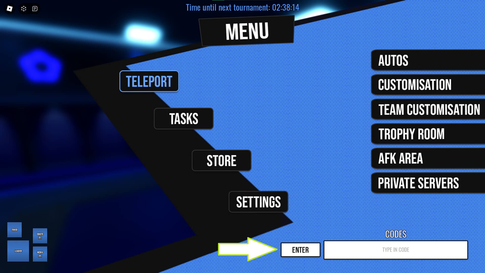 Screenshot of code entry field in Locked game.