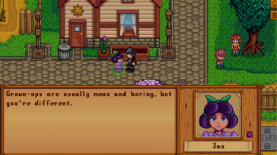 stardew valley's jas conversation box