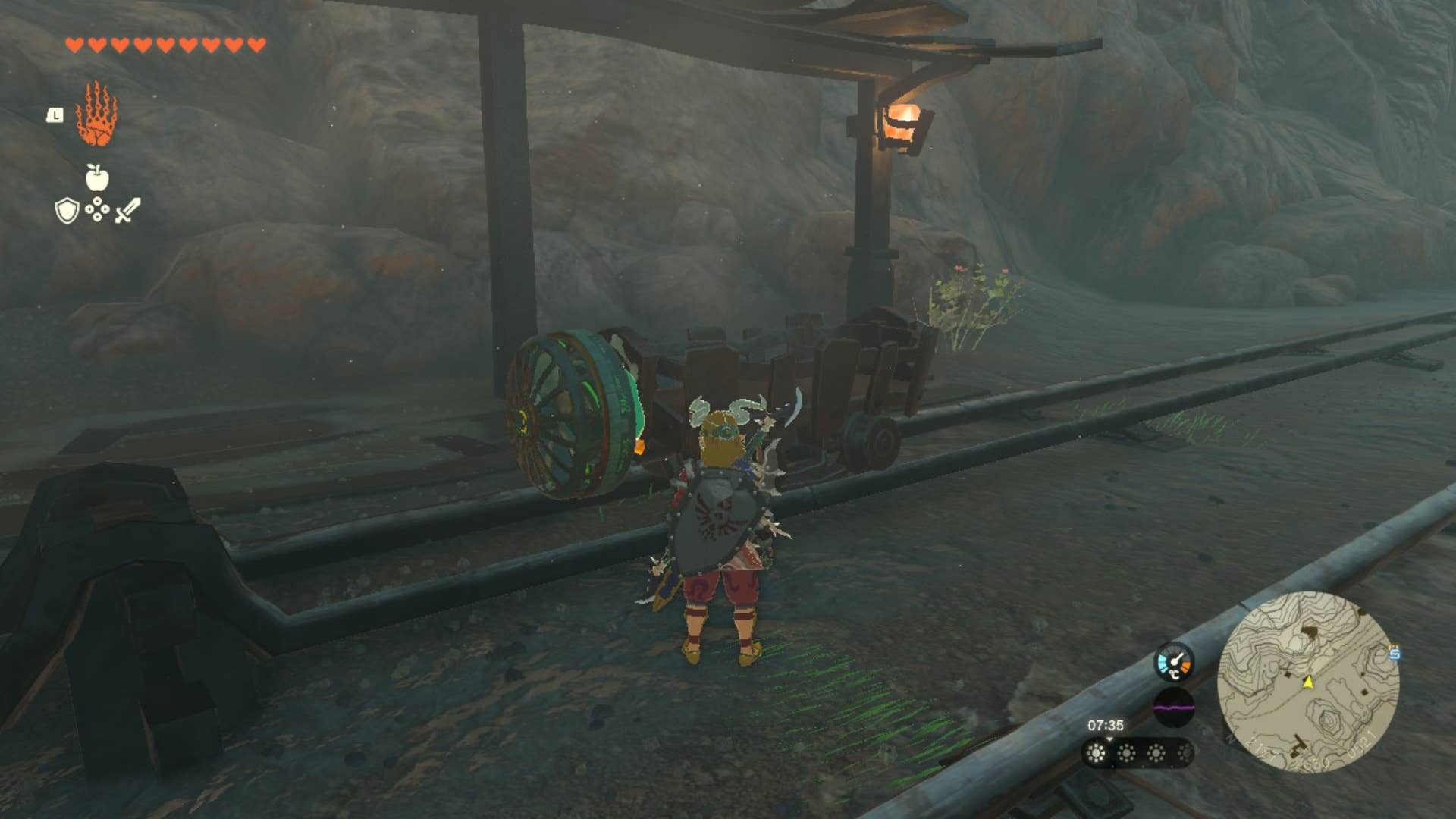 zelda totk death mountain west site zonai fan cart
