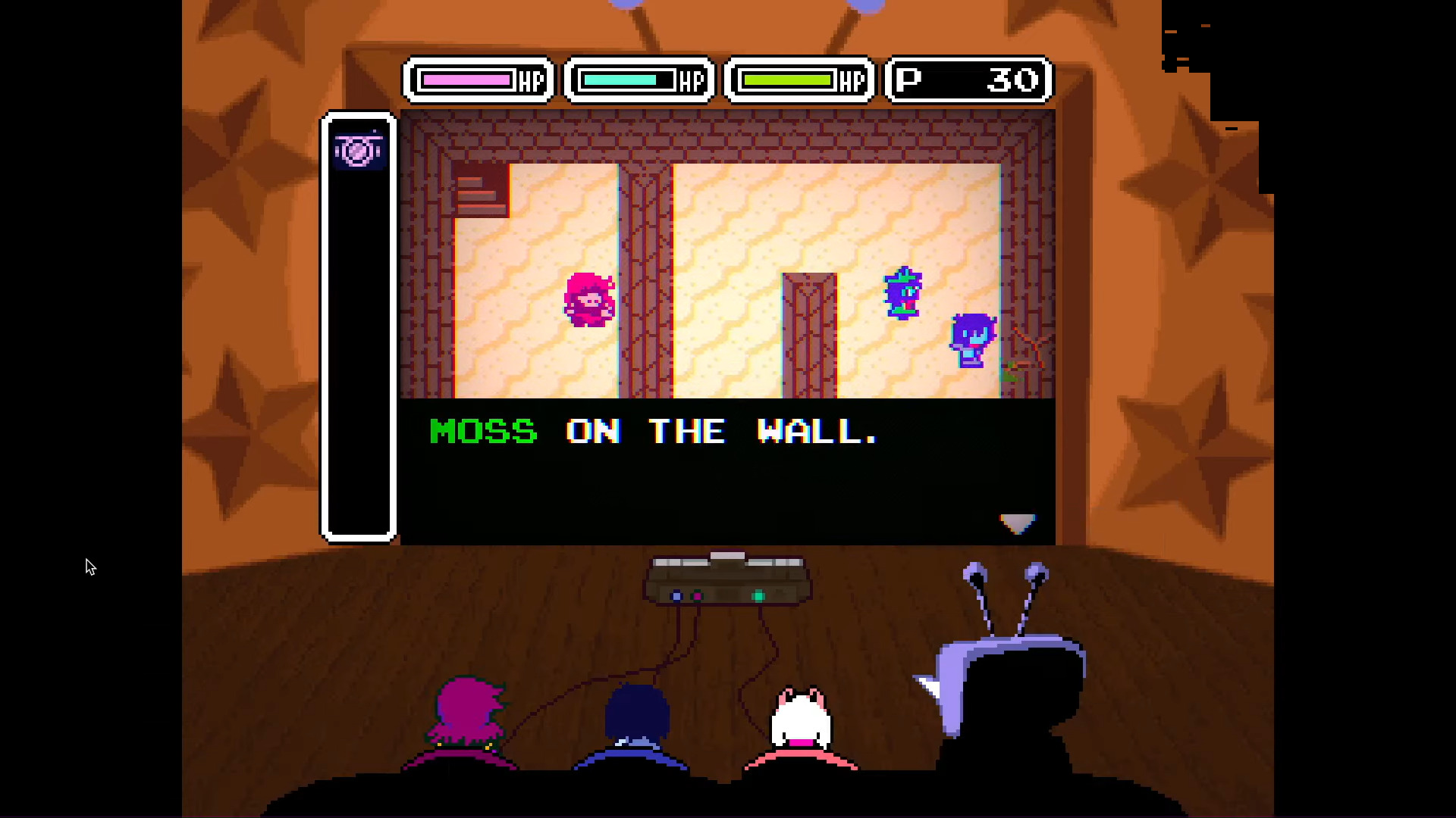 Moss on the wall (Image via Toby Fox and @1MarmadukeFan/YouTube)