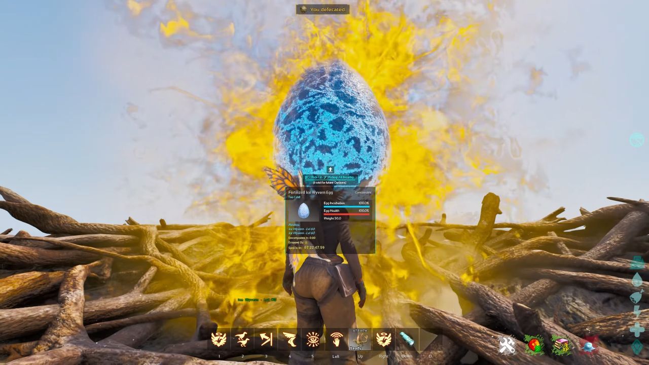 ARK Survival Ascended Guide, How To Get Ice Wyverns, Collecting the Eggs