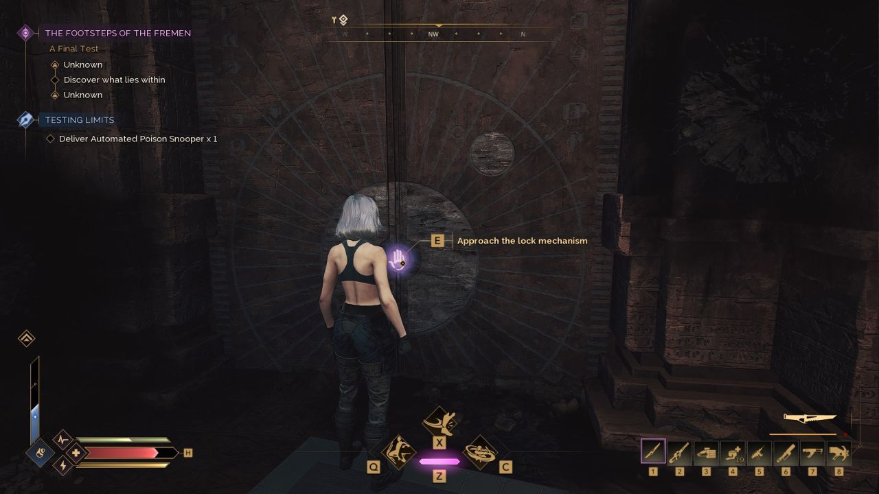 Dune Awakening Guide, How To Complete the Eighth Trail of AQL, Door Puzzle