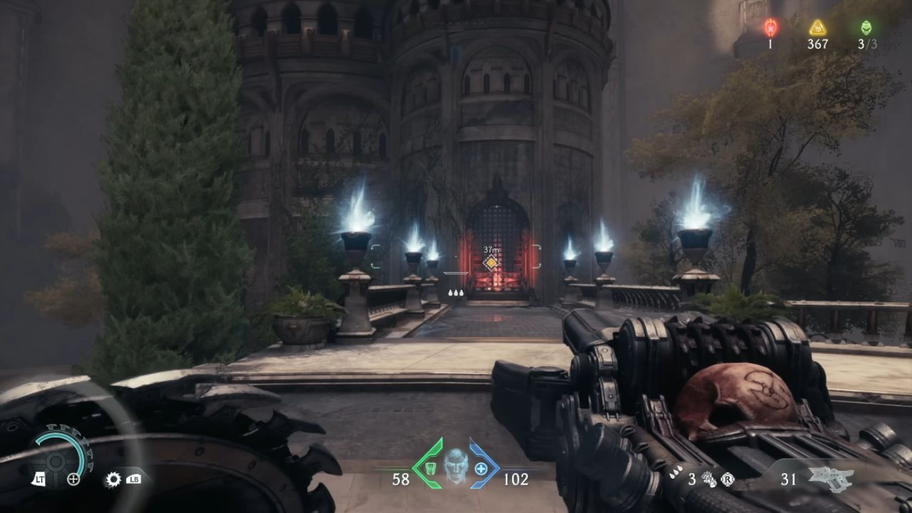 Doom: The Dark Ages, PC, Gameplay, The Holy City of Aratum - All Collectibles, Secrets, Upgrades & Challenges, Screenshot