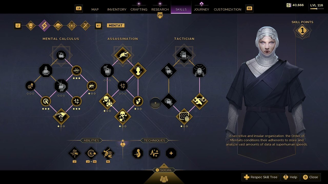 Dune Awakening, Awakening Guide, How to Unlock Advanced Mentat Trainer, Xbox, Gameplay, Screenshot