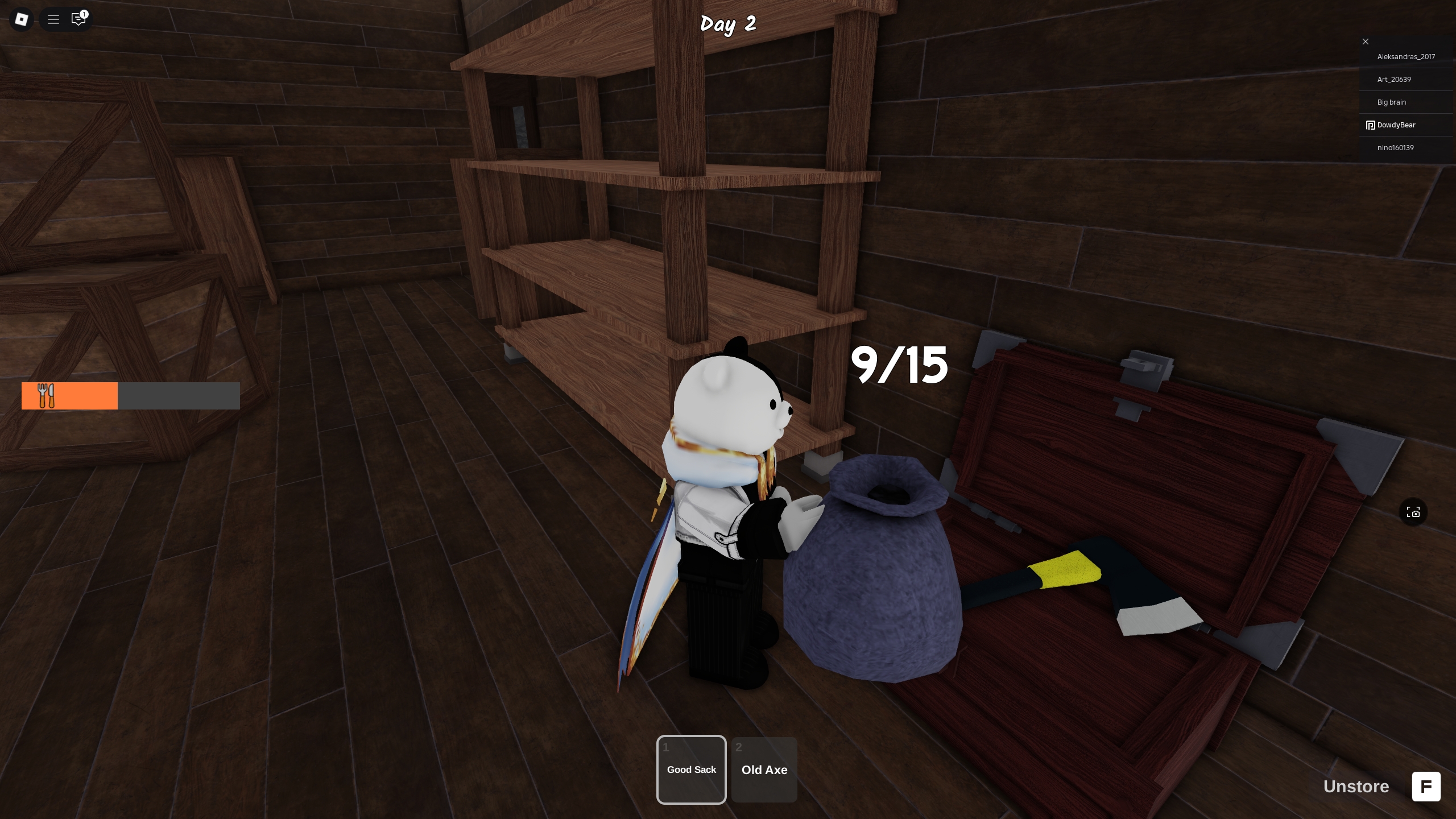 A 99 Nights in the Forest player has found a Good Axe