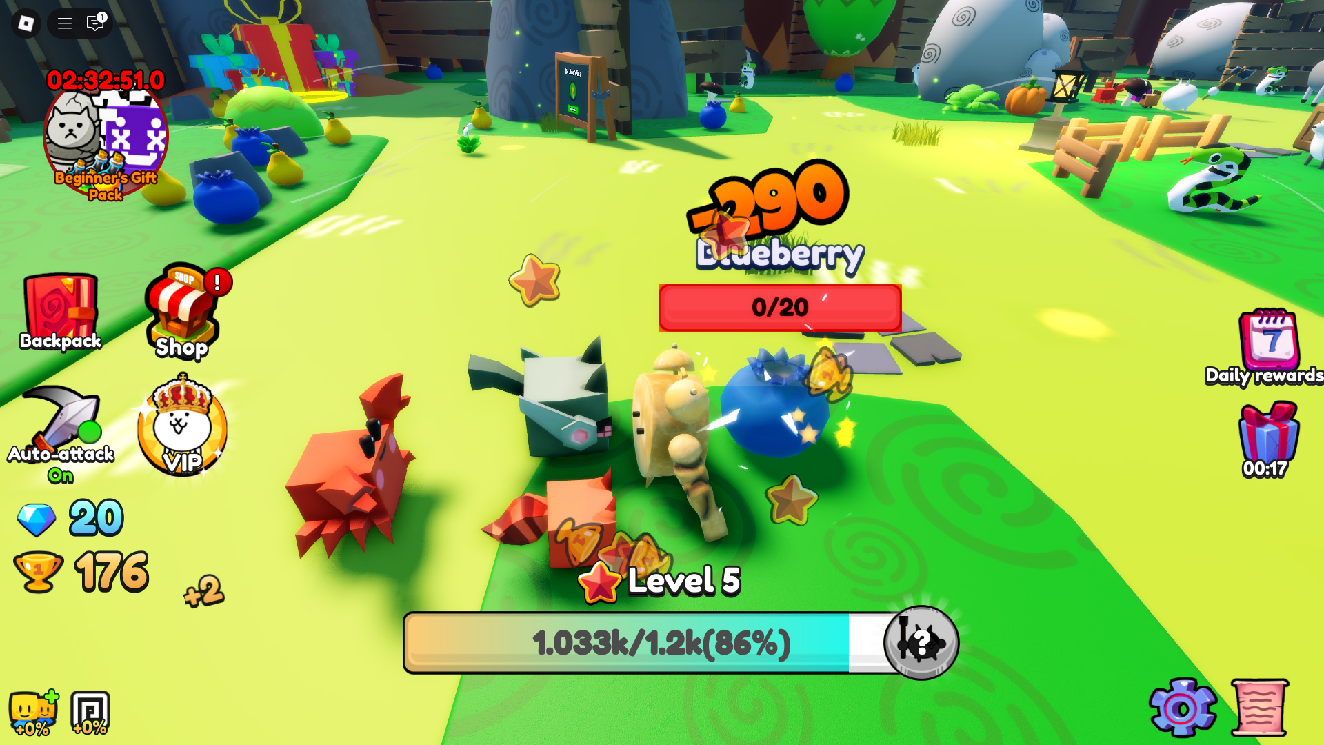 In-game screenshot featuring character progression (Credit: Roblox Corporation)