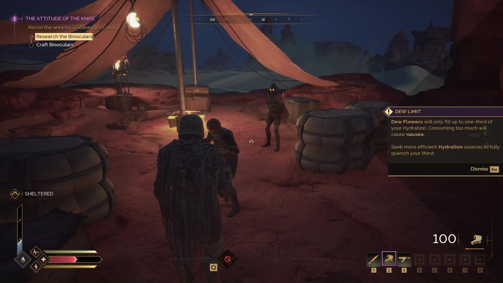 Be prepared to fight some NPCs if you go to the Scavenger Camps to get Salvaged Metal in Dune Awakening.