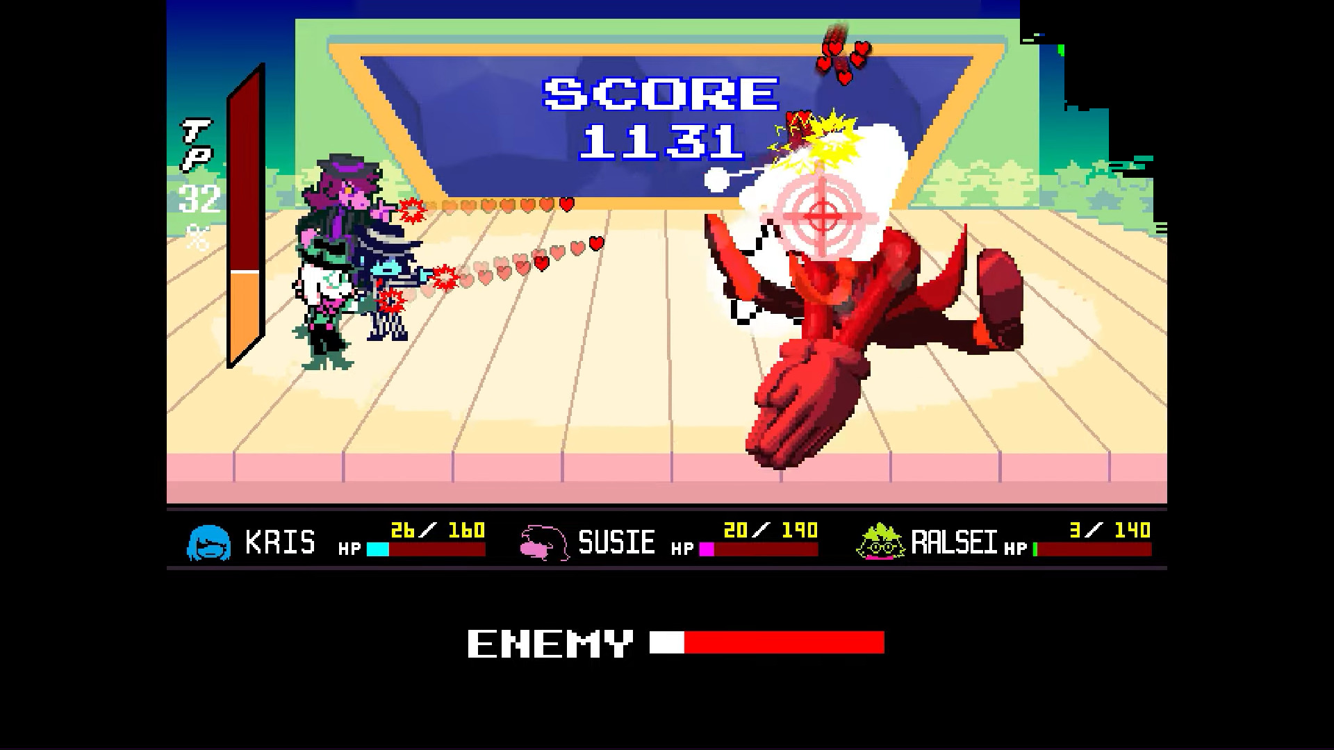 Strategic targeting during the finale (Image via Toby Fox and @Underlab/YouTube)