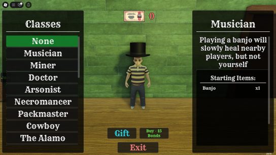 Dead Rails Guide: Musician Class