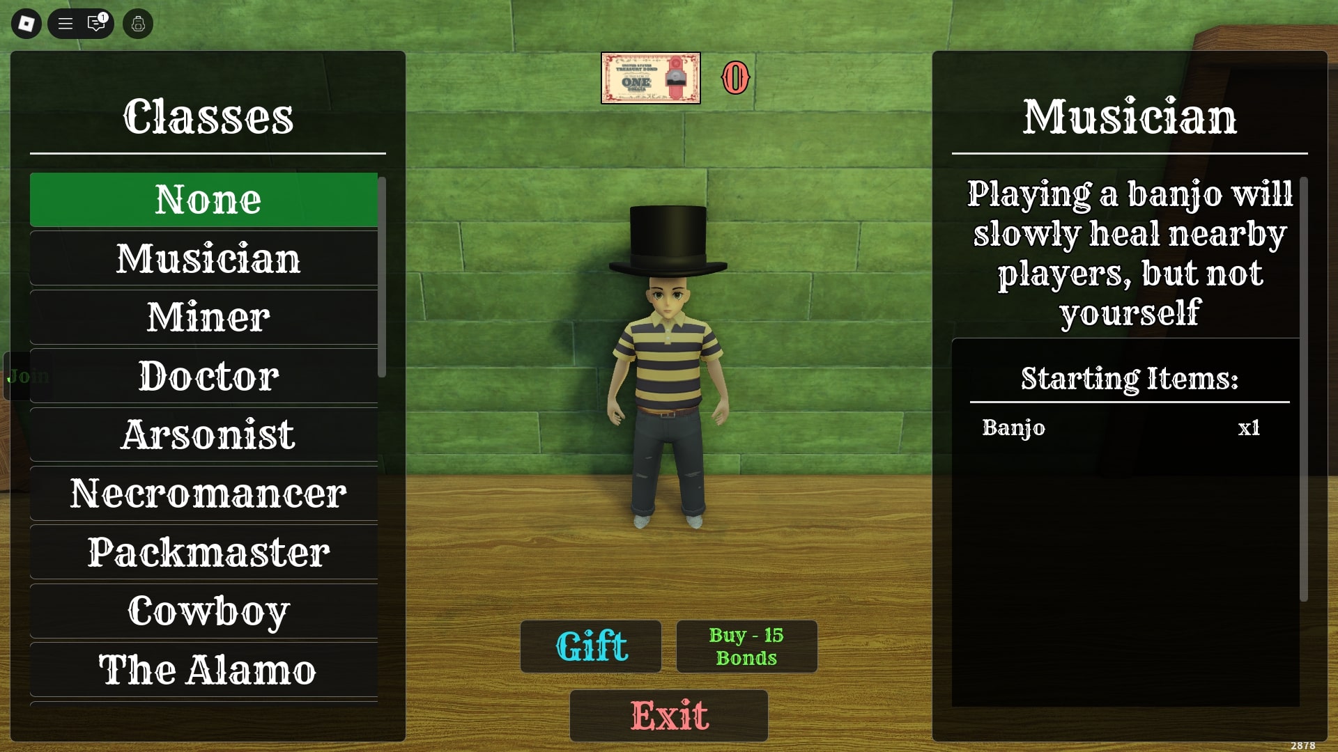 Dead Rails Guide: Musician Class
