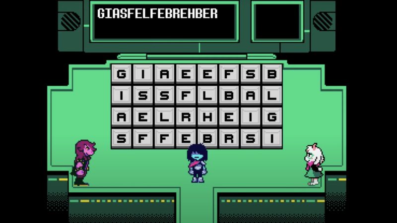 Deltarune Chapter 2: Solving Word Puzzles