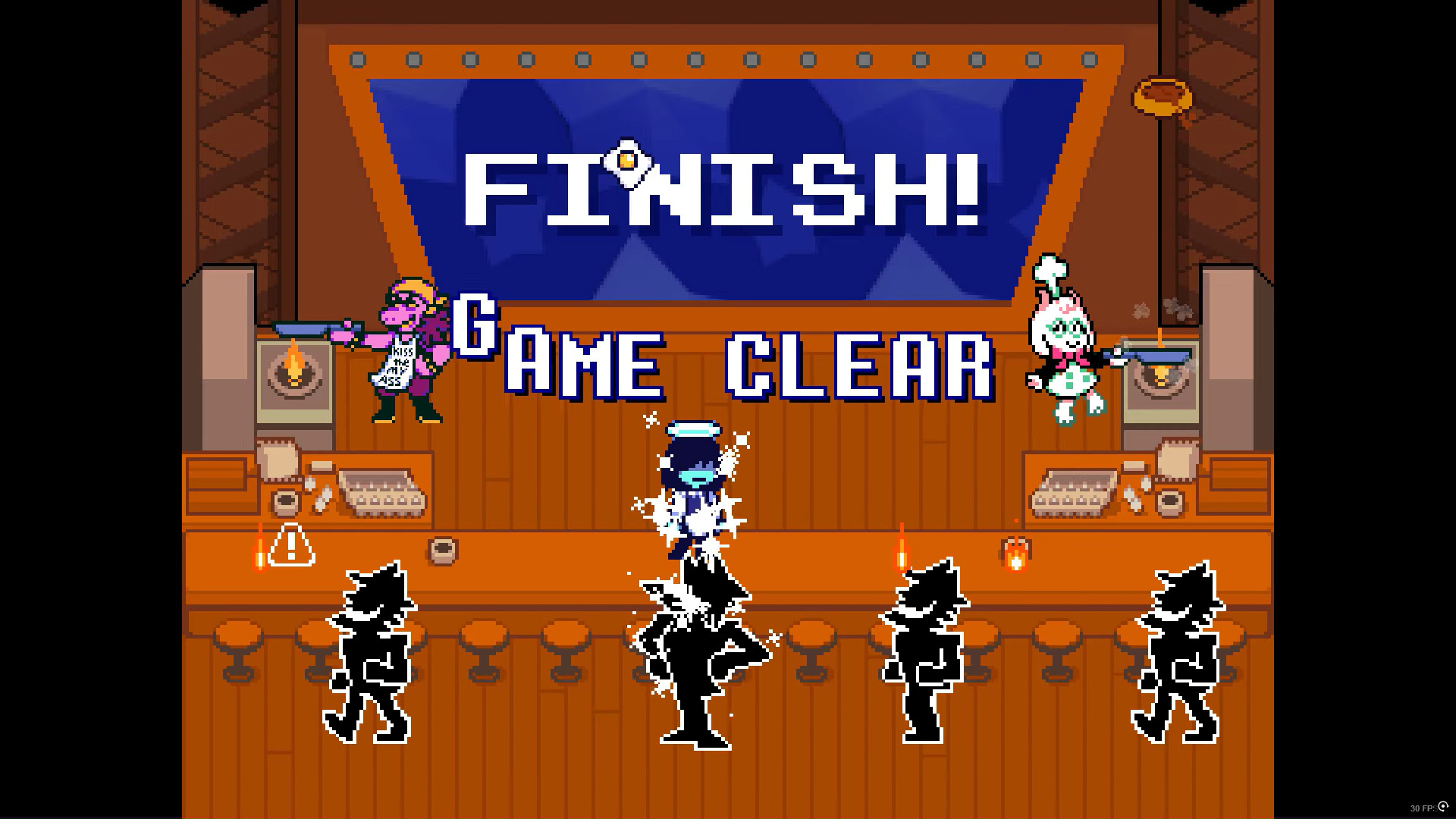 Gameplay demonstration of order fulfillment (Visual source: Toby Fox and @tutajkk/YouTube)