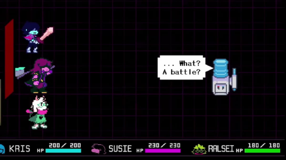 Deltarune Chapter 4 Watercooler fight