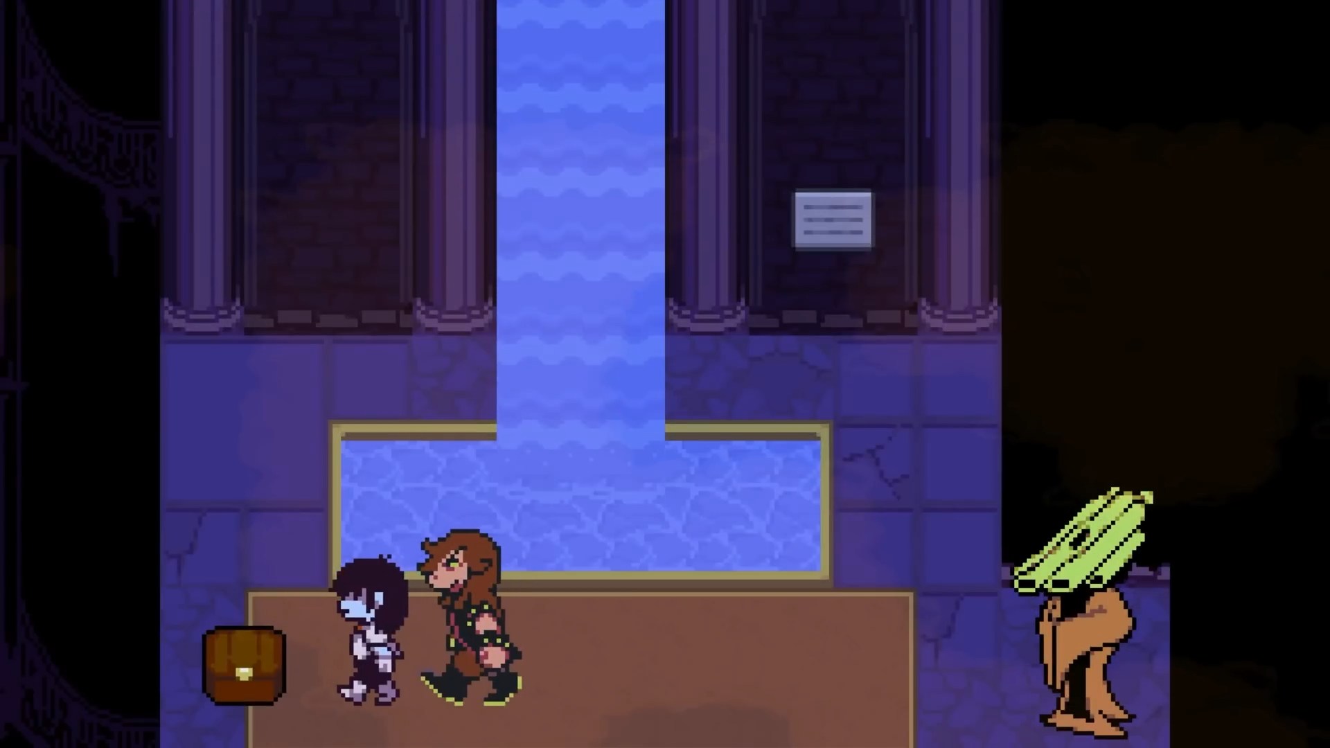 Waterfall in Second Sanctuary (Image via Toby Fox)