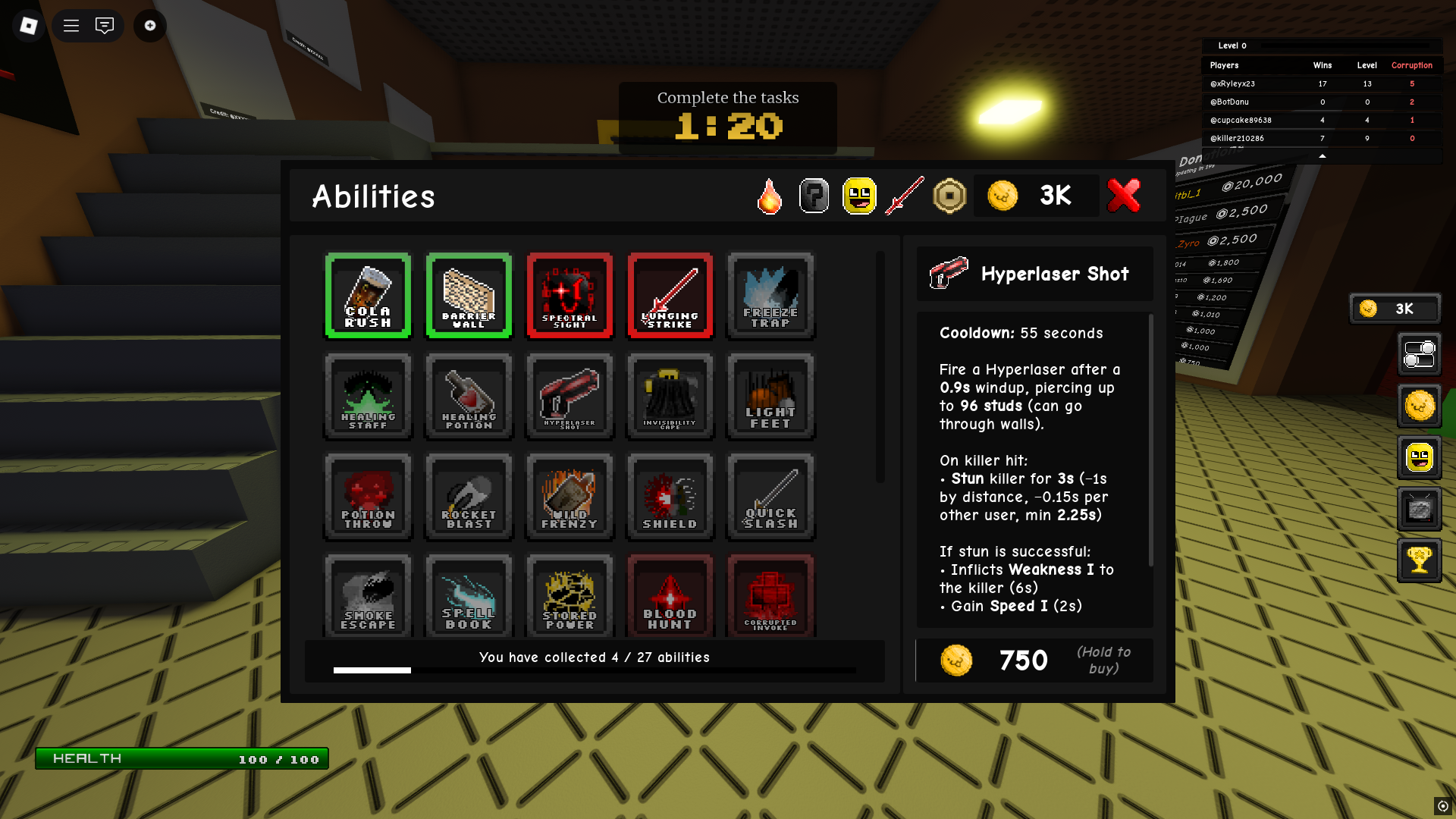 Items in shop for purchase (Image via Roblox)