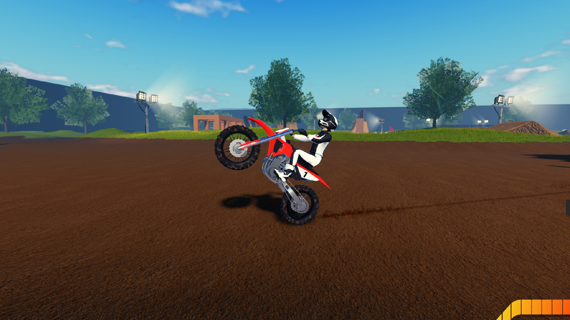 Performing Stunts (Image via Roblox)