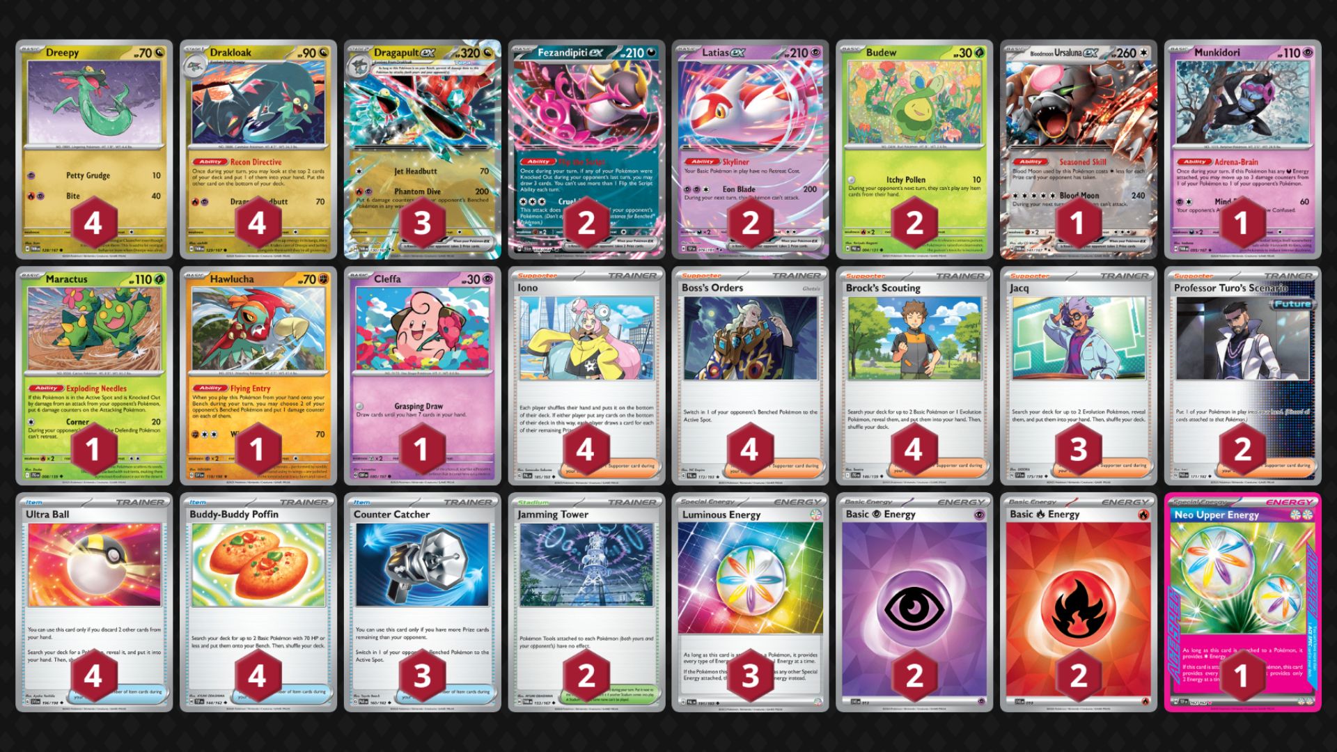 Dragapult ex decklist (Image via The Pokemon Company)