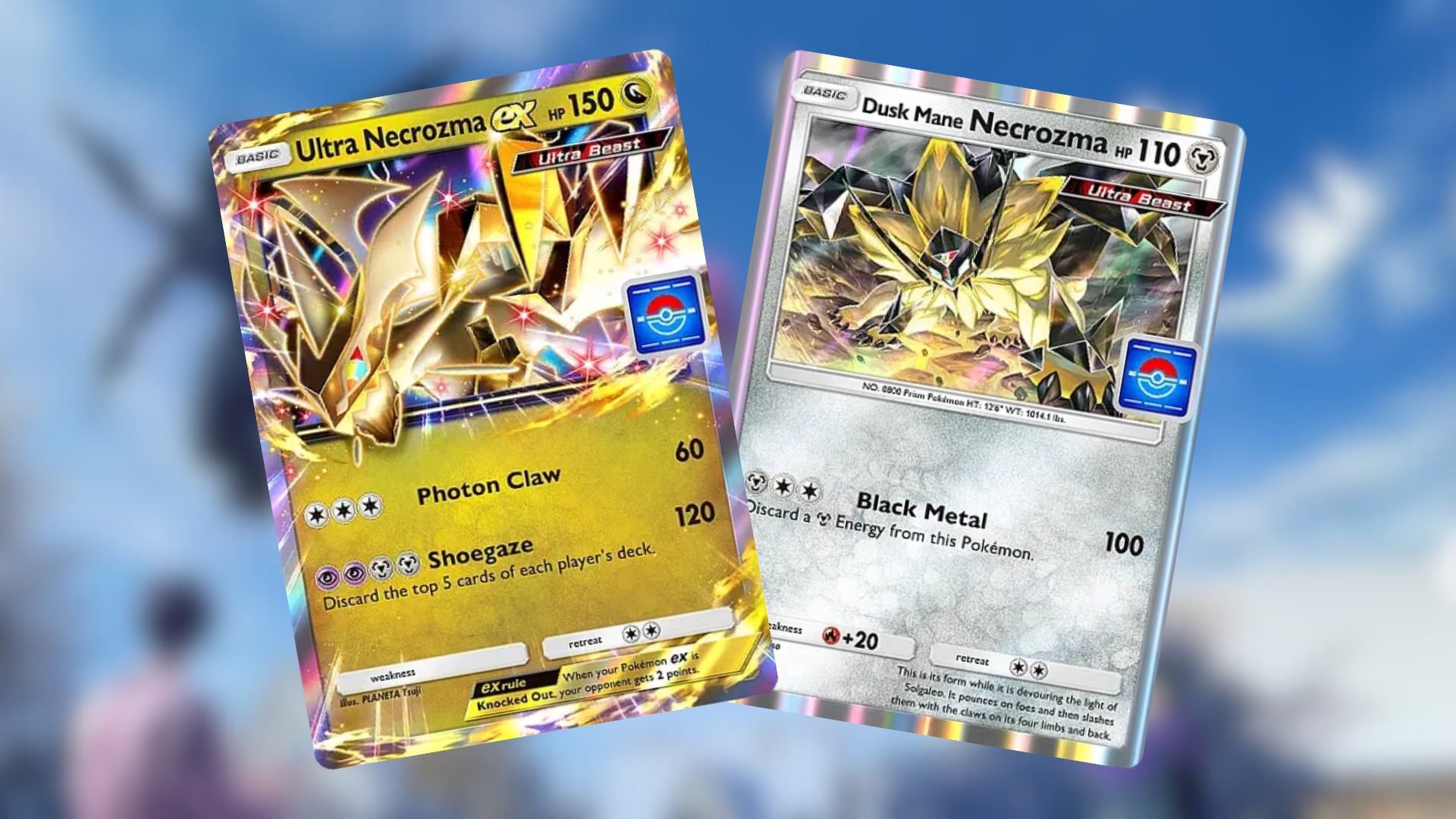 Dusk Mane Necrozma and Necrozma ex (Image via The Pokemon Company)(1)