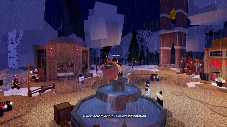 A player holding an onion in DIG