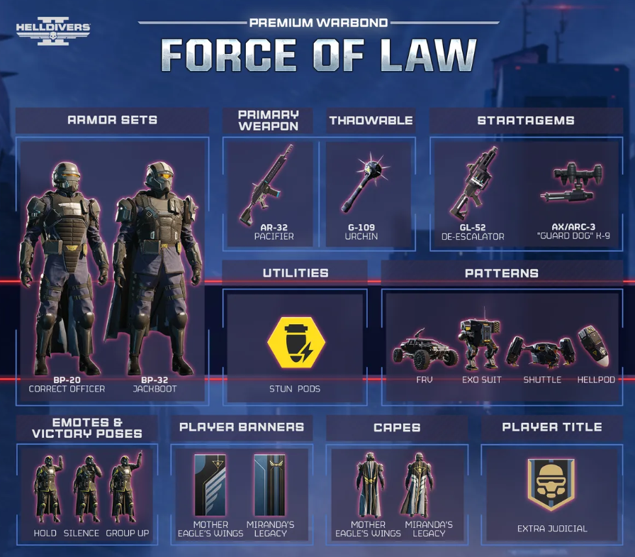 Force of Law Warbond Guide – Helldivers 2