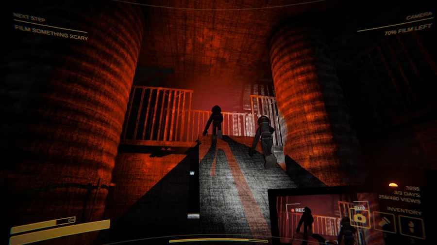 Player navigating terrain in Content Warning