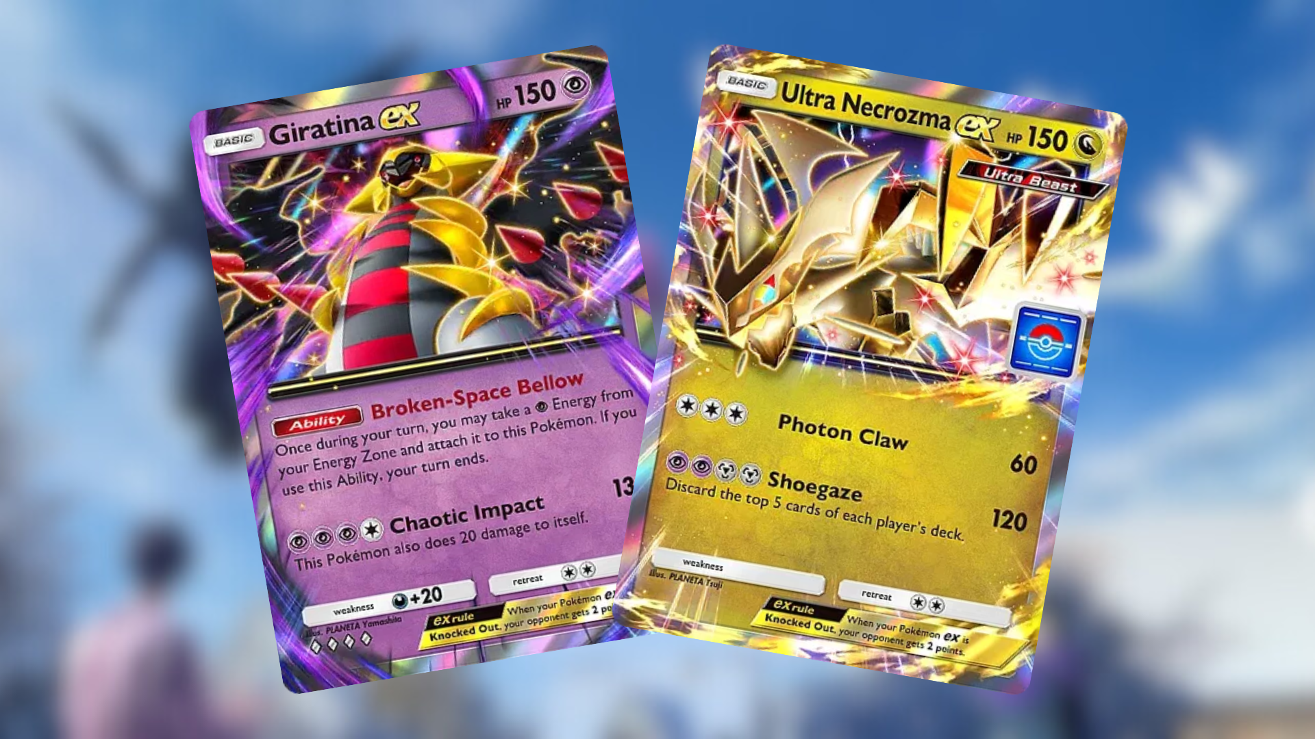 Giratina Ex and Ultra Necrozma ex are a good way to start off (Image via The Pokemon Company)