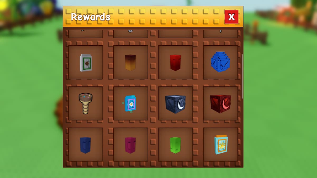 The Summer Harvest Rewards Menu