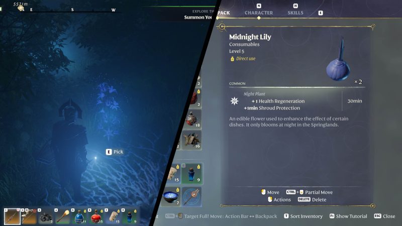 How to Get Midnight Lily in Enshrouded