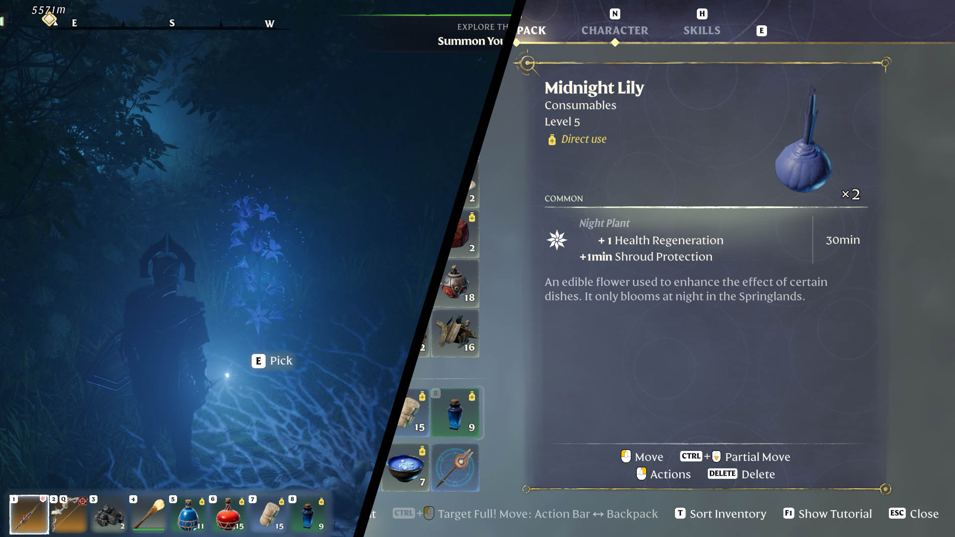 How to Get Midnight Lily in Enshrouded