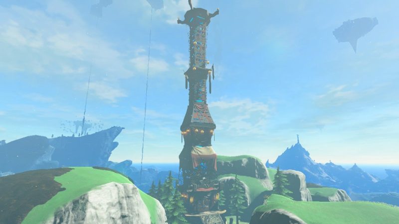 How to get into Upland Zorana Skyview Tower in Zelda: Tears of the Kingdom:  
1. Navigate to Upland Zorana: Head east from Zora’s Domain, crossing Lanayru Wetlands. The tower is located northeast of Ploymus Mountain, but the path is blocked by sludge and water.  
2. Clear the Blockage: Defeat the Like Likes and sludge-covered constructs near the tower. Use water-based abilities (e.g., Splash Fruits, Sidon’s water barrier) to wash away sludge obstructing the tower entrance.  
3. Activate the Tower: Climb or ascend to the tower’s base once cleared. Use the Purah Pad to activate the Skyview Tower and access the map region.  
Optional Tips:  

Equip the Zora Armor for improved swimming.  
Carry arrows fused with Splash Fruit to clear sludge from a distance.
