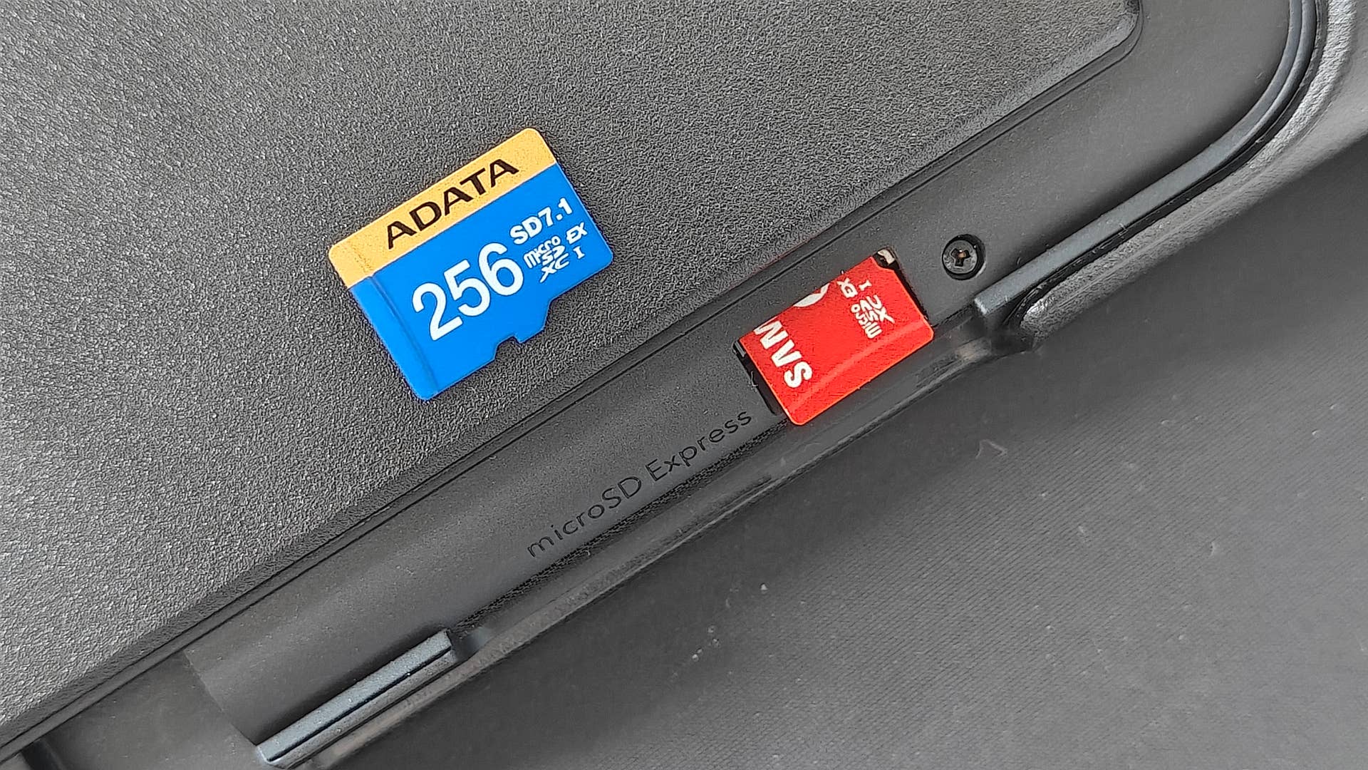 Nintendo's upgraded console alongside MicroSD Express storage options