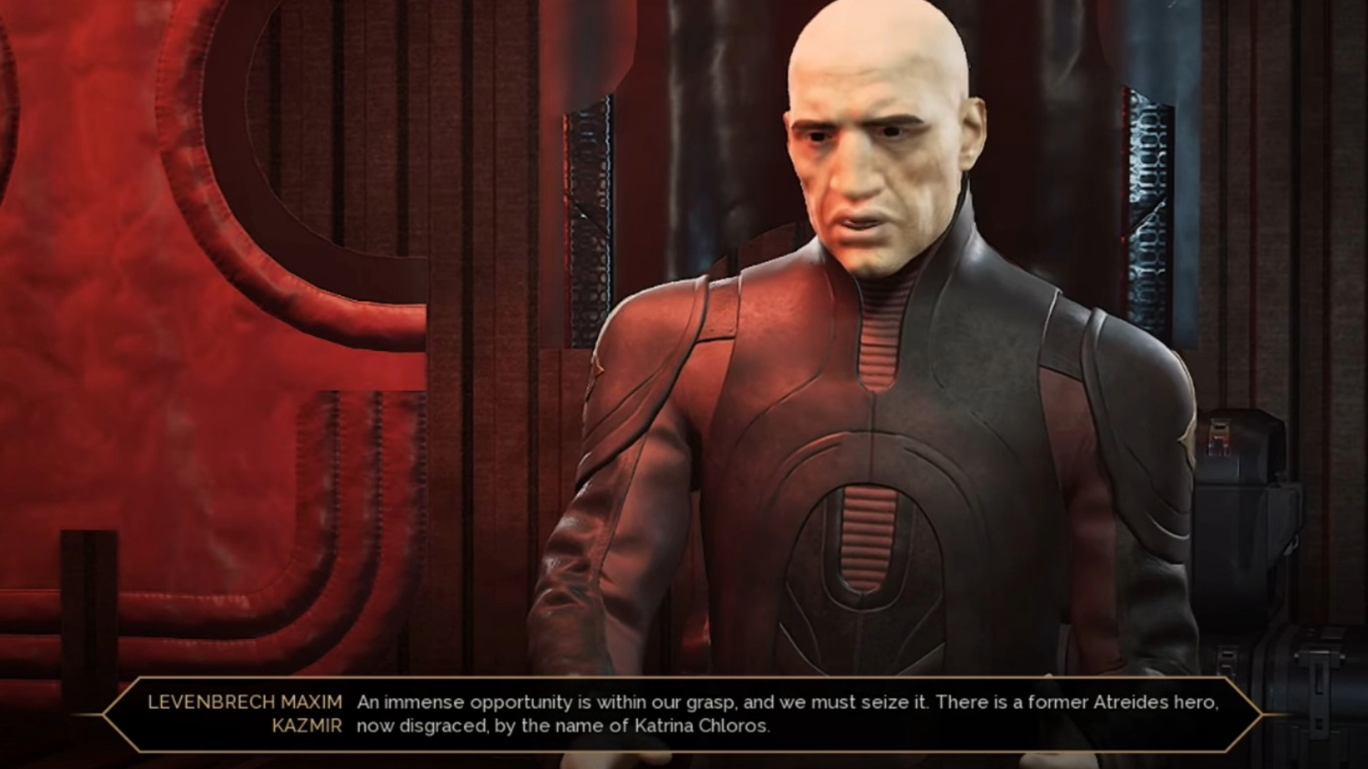 Maxim Kazmir will give you the quest if you joined Harkonnen