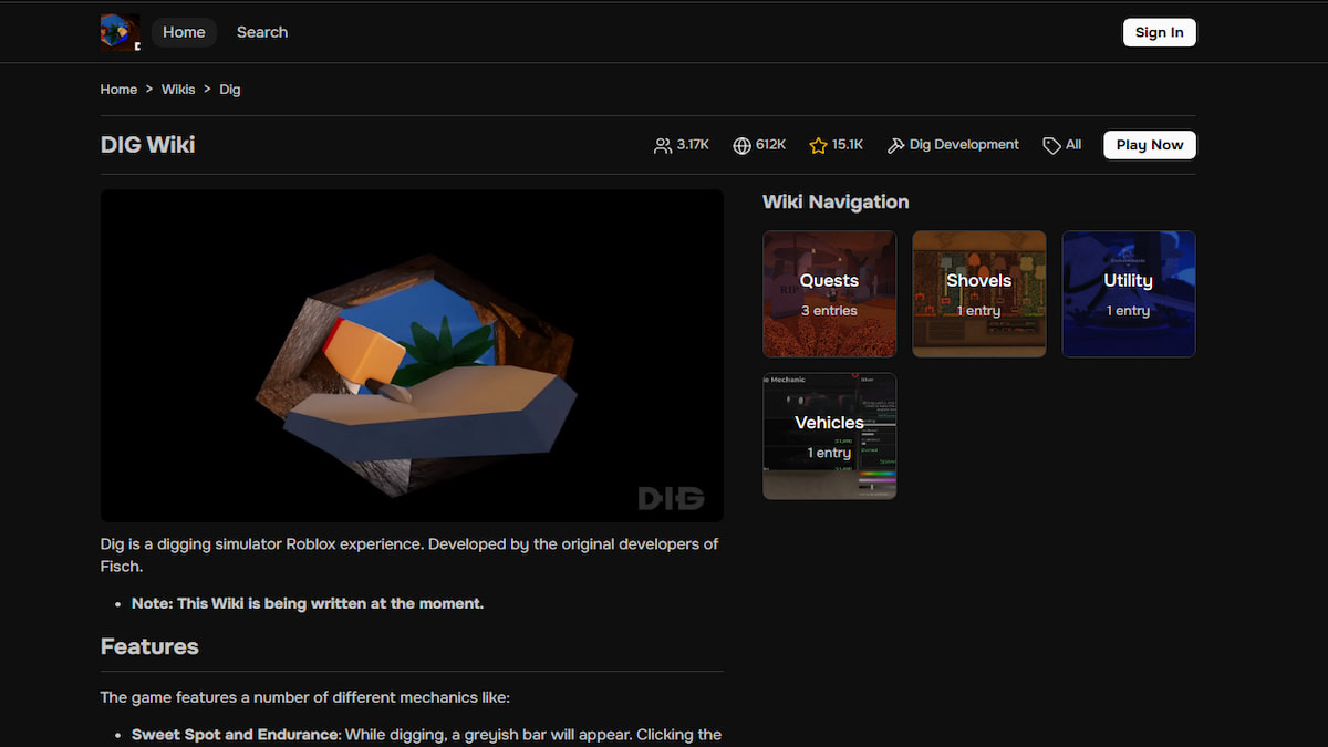 The DIG Wiki Page