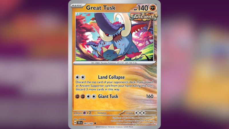 Pokemon TCG: Best Great Tusk Deck Guide
