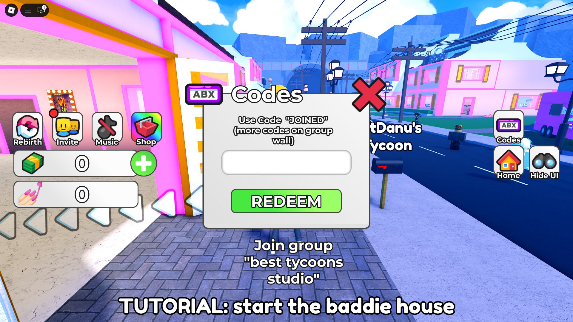 Redeeming codes (Image via Roblox)