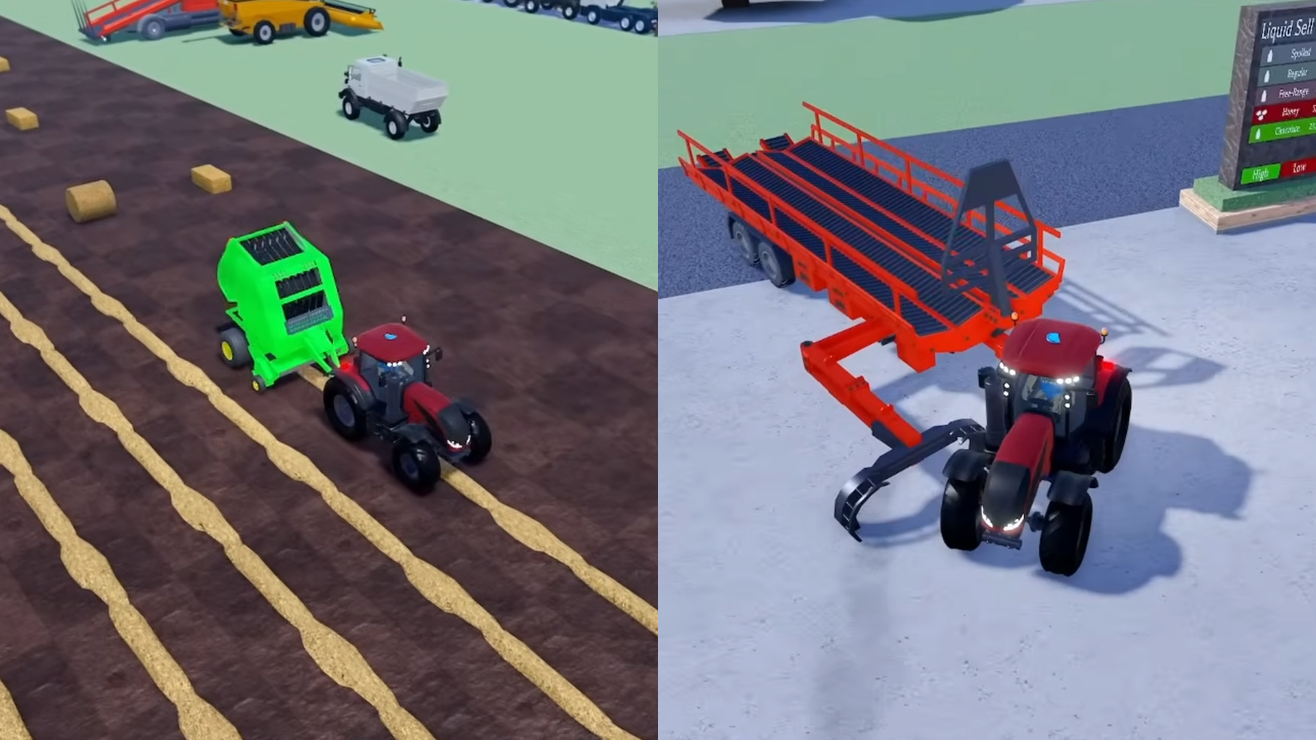 Round Baling equipment (Image via Roblox Corporation)